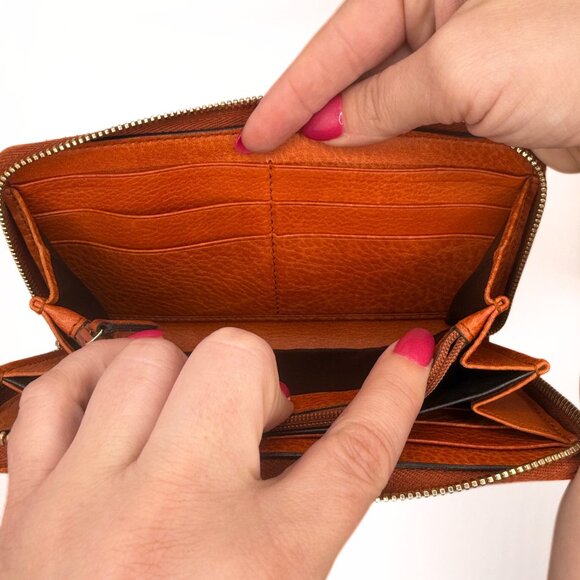 Gucci Monogram Bamboo Tassel Zip Around Wallet - Picture 14 of 17